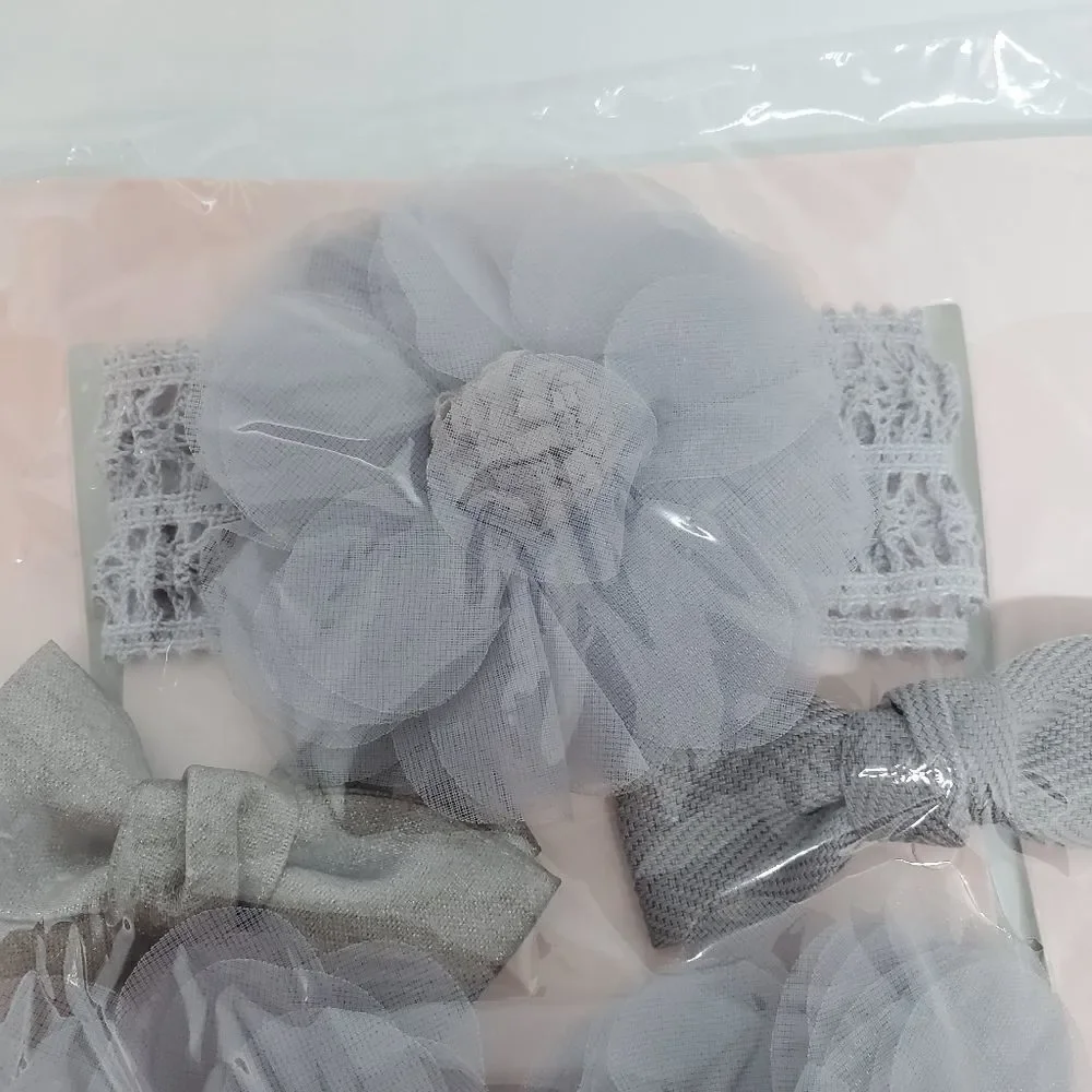 NIB Chicbaby Gray Hair Accessories & Socks